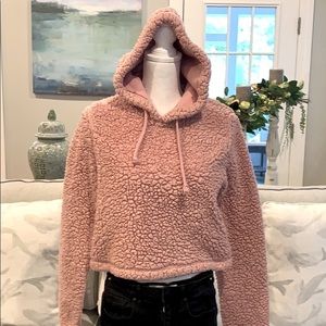 Hollister Sherpa Hoodie Size M